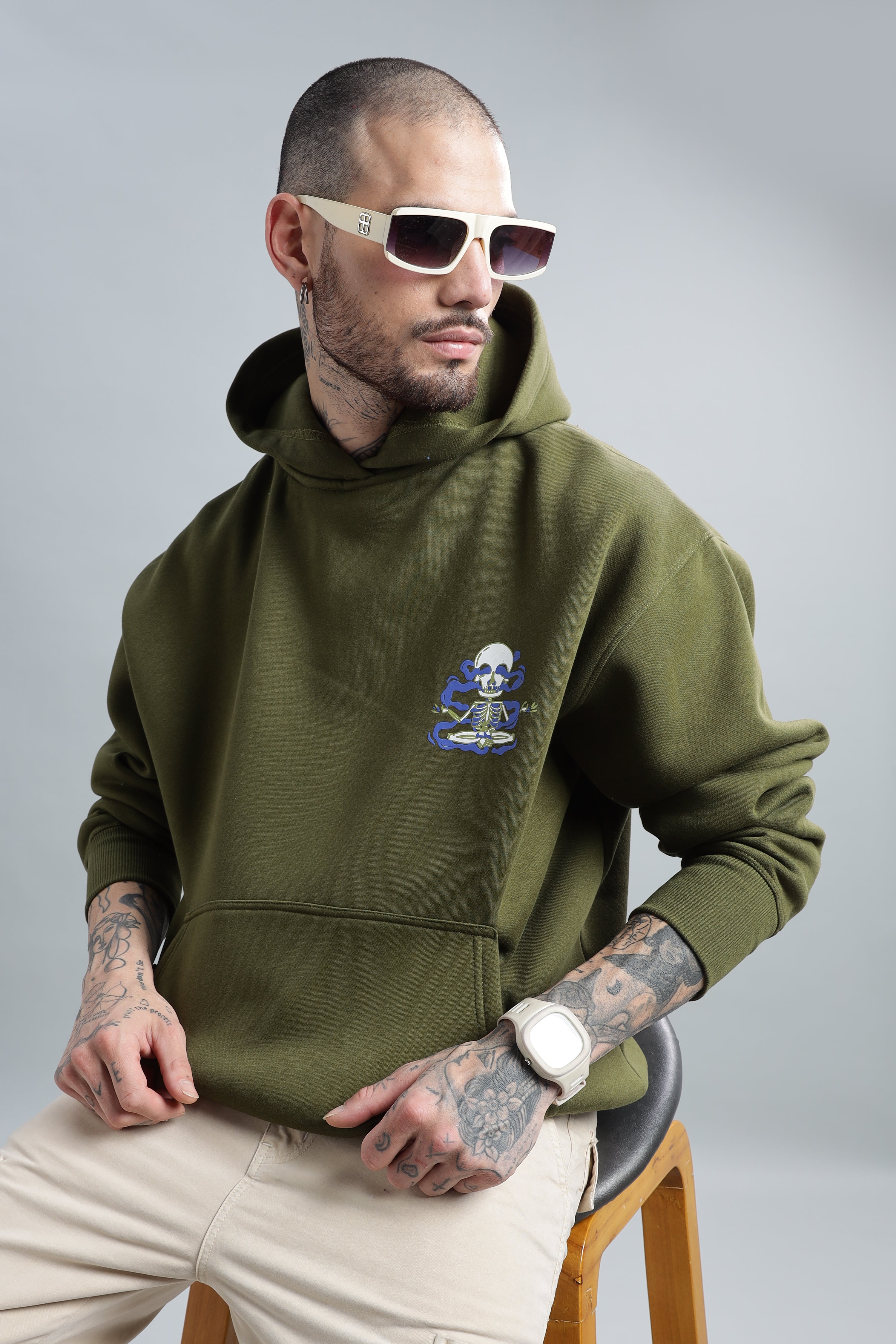 Dope Olive Green Hoodie