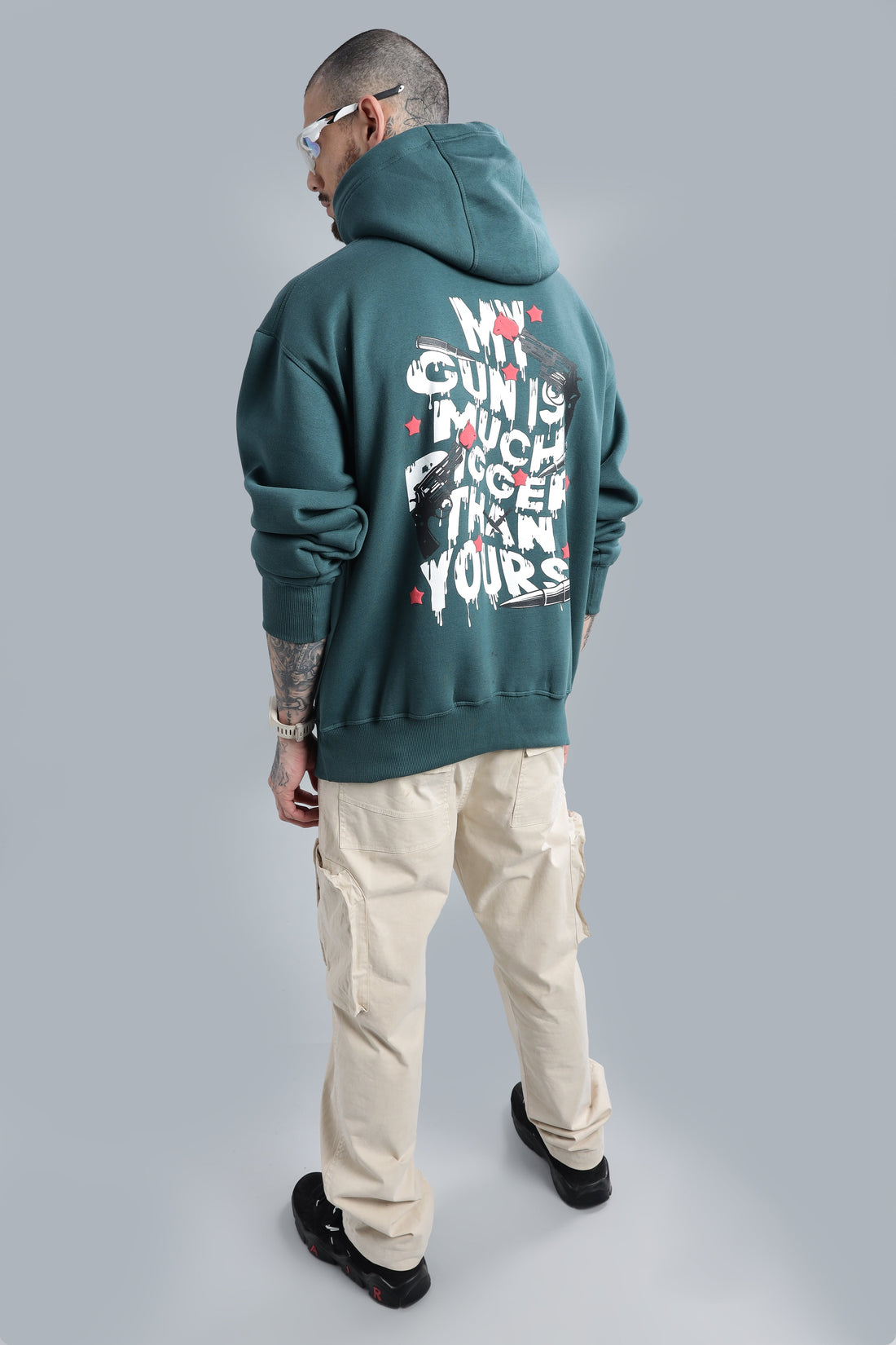 Guns &amp; Roses Dark Teal Hoodie